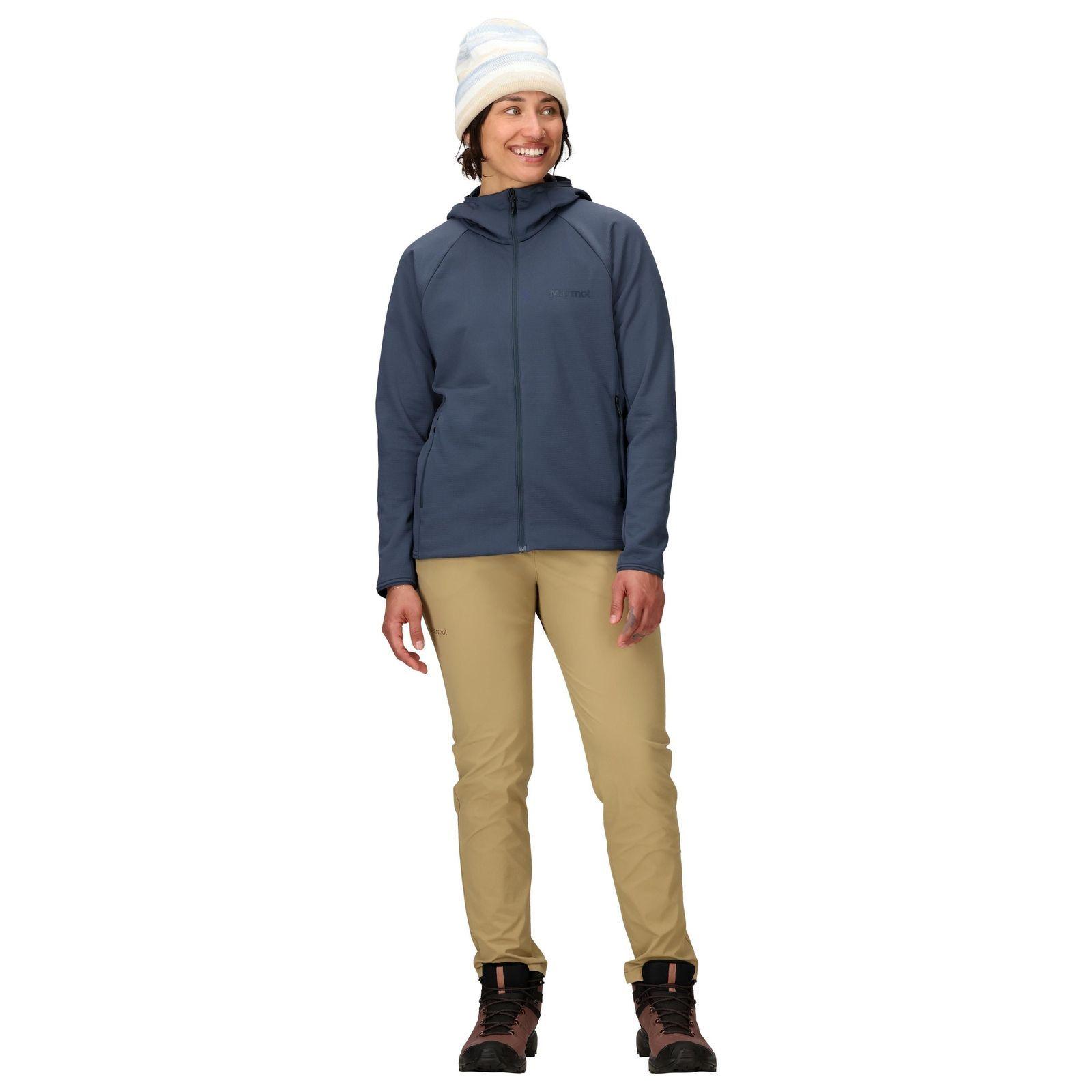 Polar Marmot Mujer Leconte Fleece Hoody Azul-2