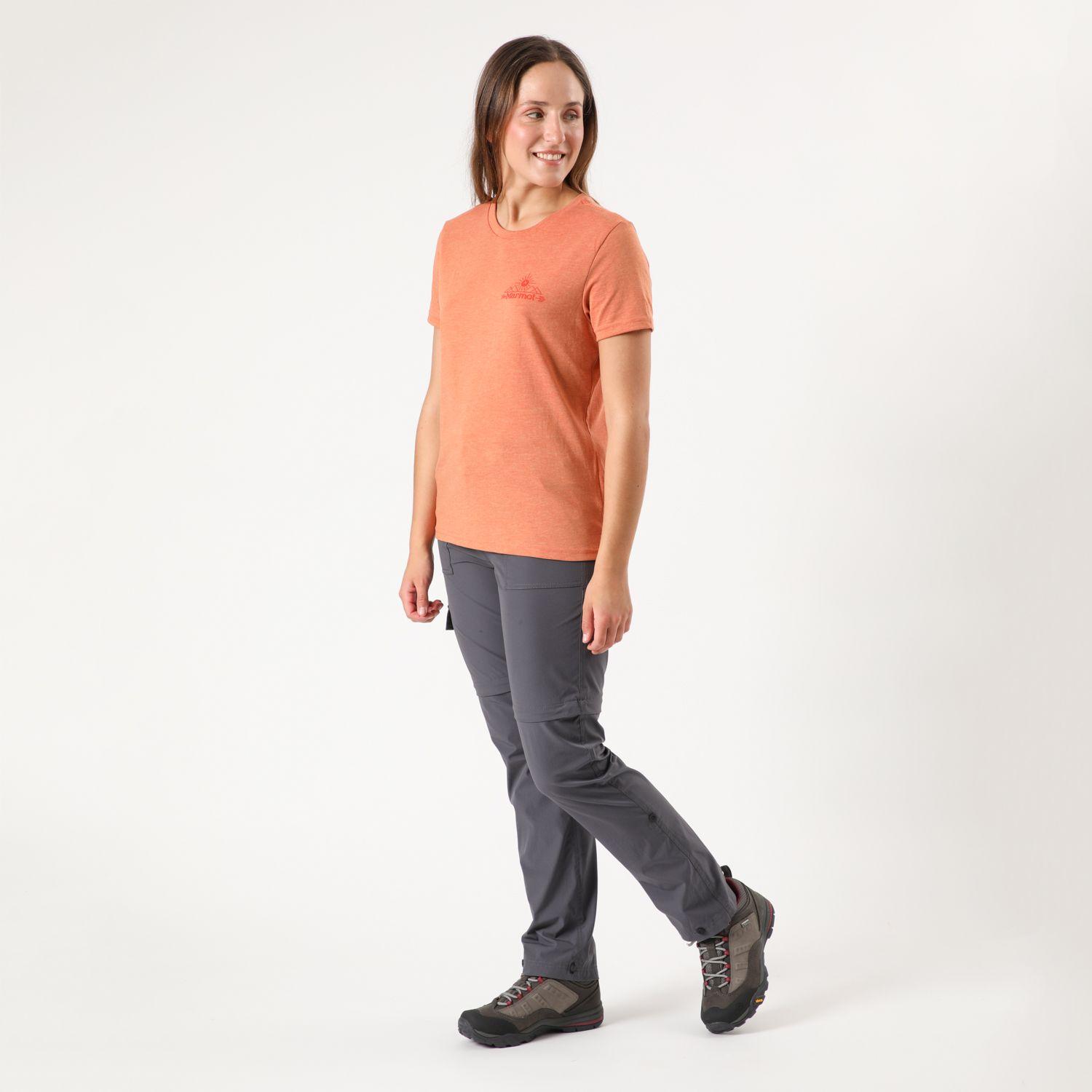Polera Marmot Mujer Arrow Tee Naranjo-3