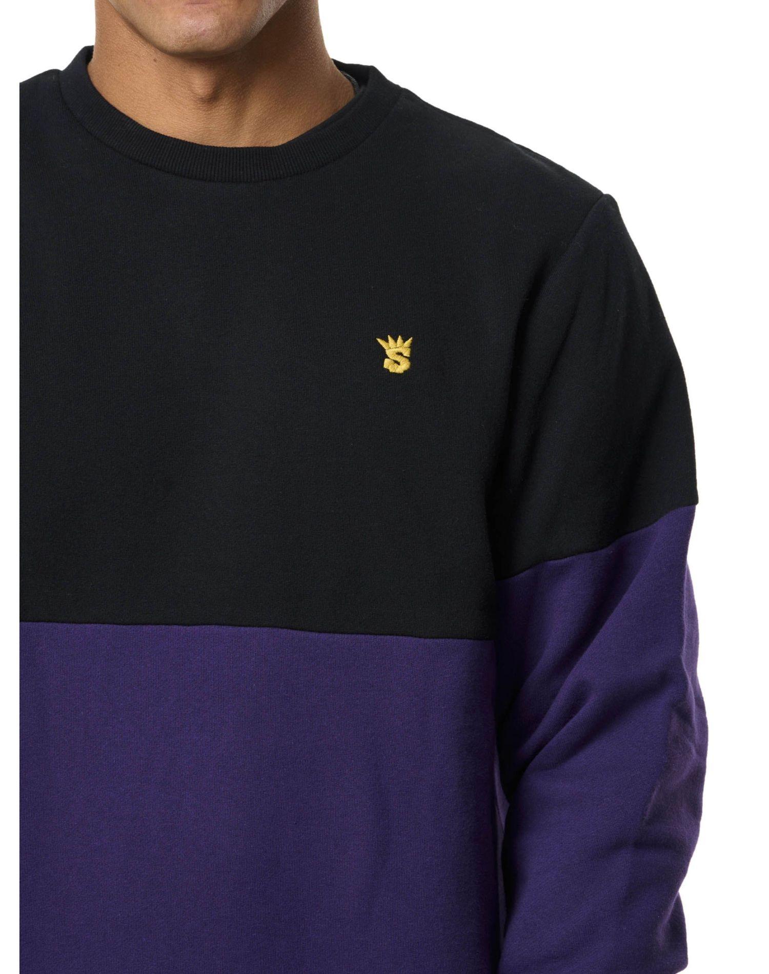 Polerón Stoked Hombre Fishing Negro-Morado-3