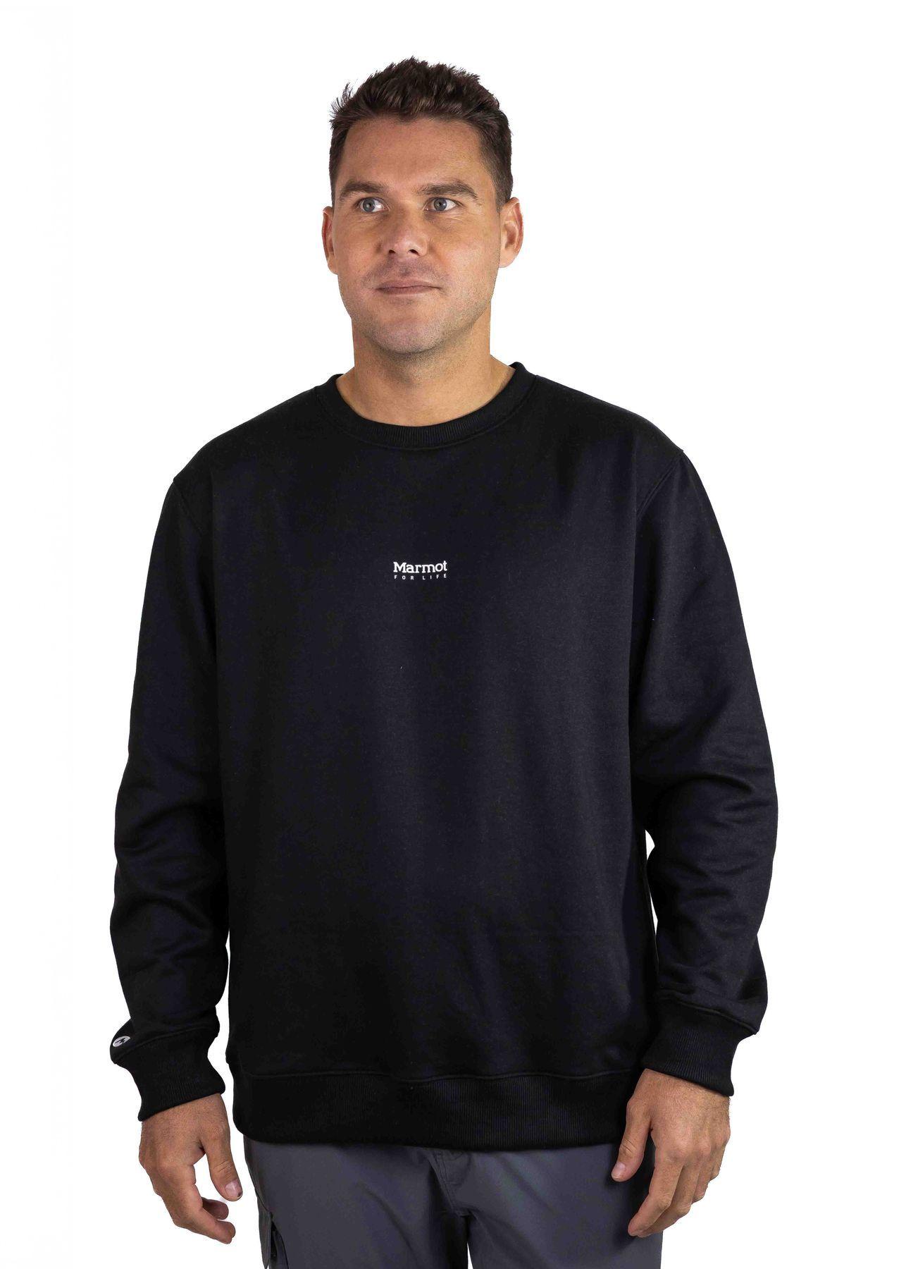 Polerón Marmot Hombre Mini Logo Crew Negro-0