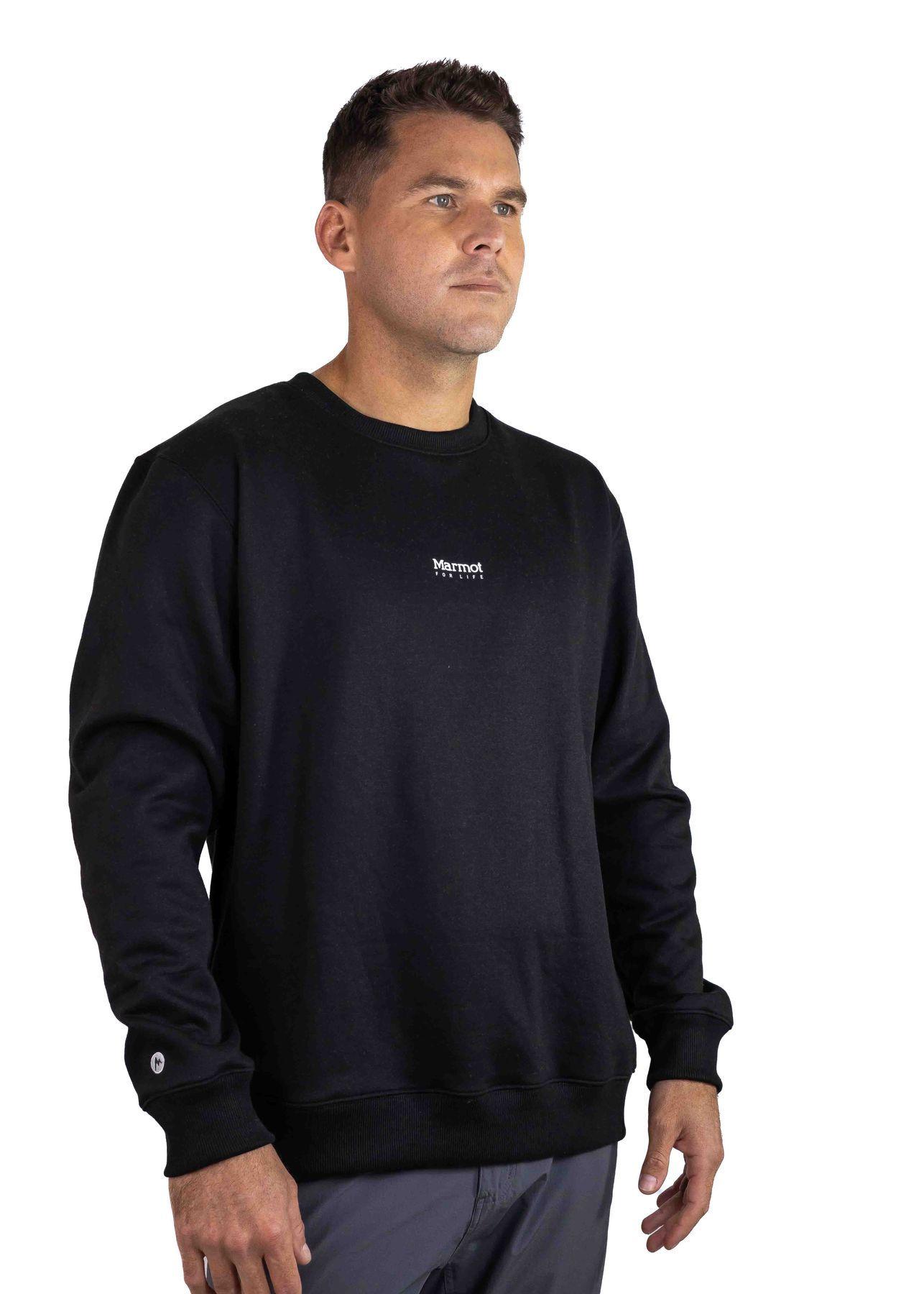 Polerón Marmot Hombre Mini Logo Crew Negro-2