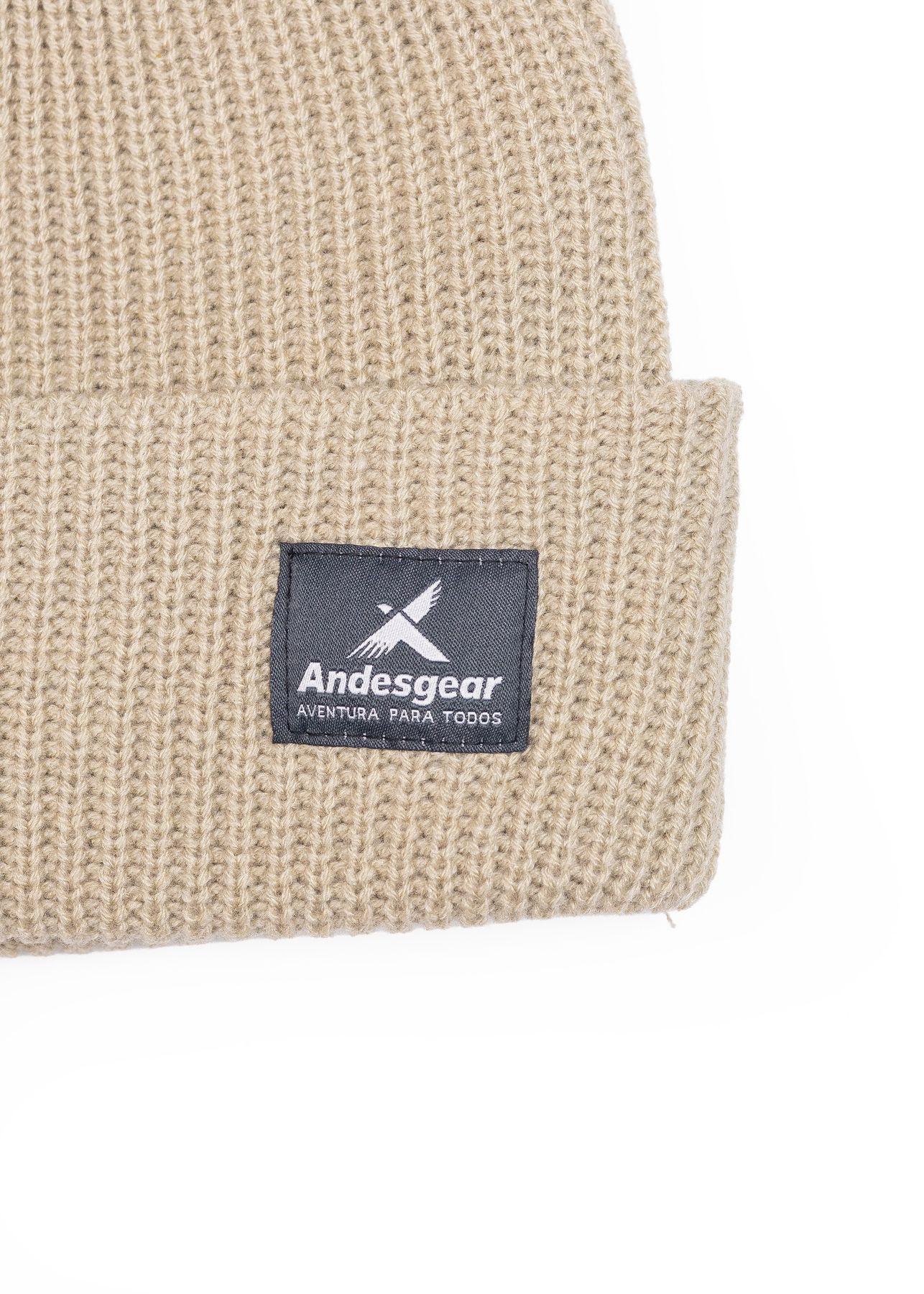 Gorro Andesgear Unisex Logo Café-2