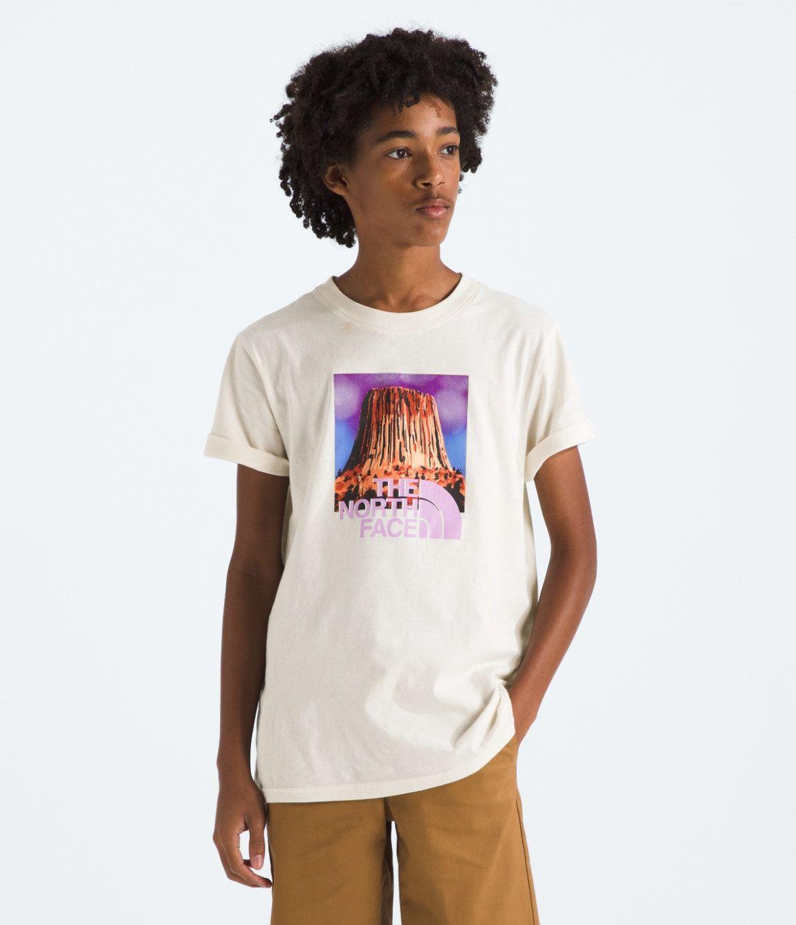 Polera The North Face Niñas y Niños Landscapes S/S Blanco-3