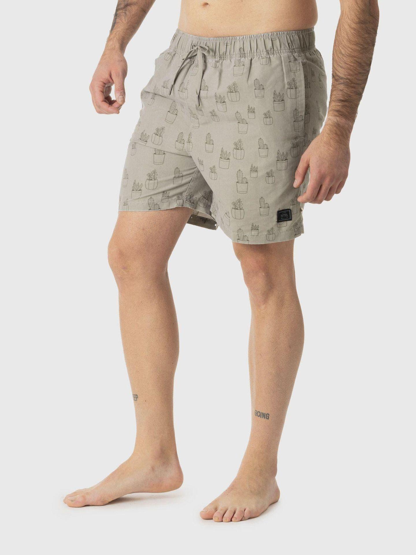 Traje Kivül Hombre De Baño Mullo Reciclado KV063 Beige-1