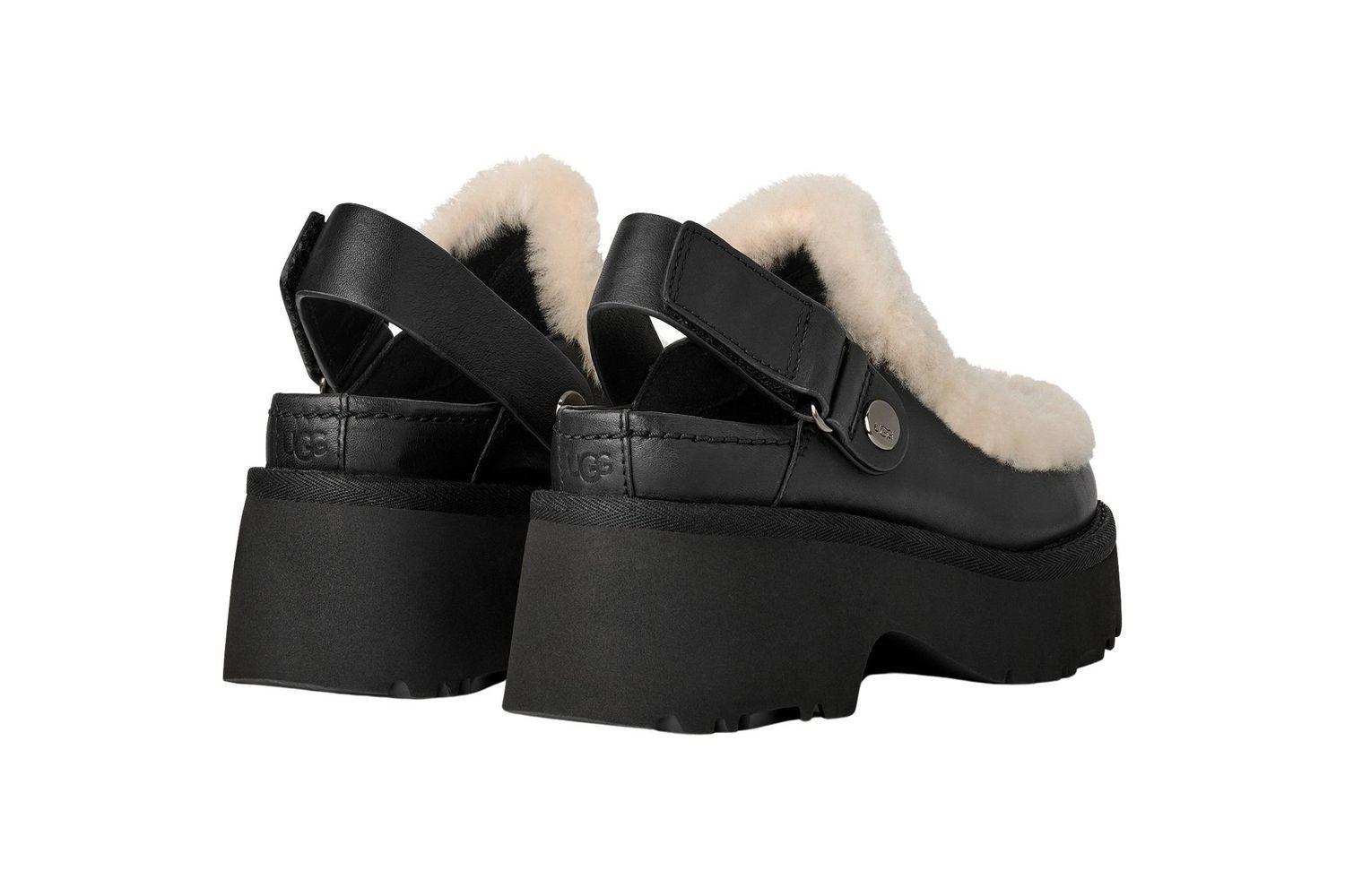 Zapatos Ugg Mujer Esmee Leather Clog Negro-2