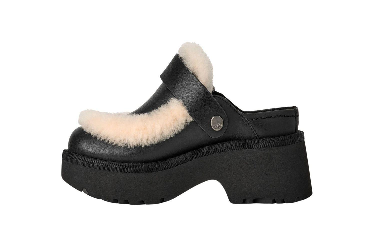 Zapatos Ugg Mujer Esmee Leather Clog Negro-3