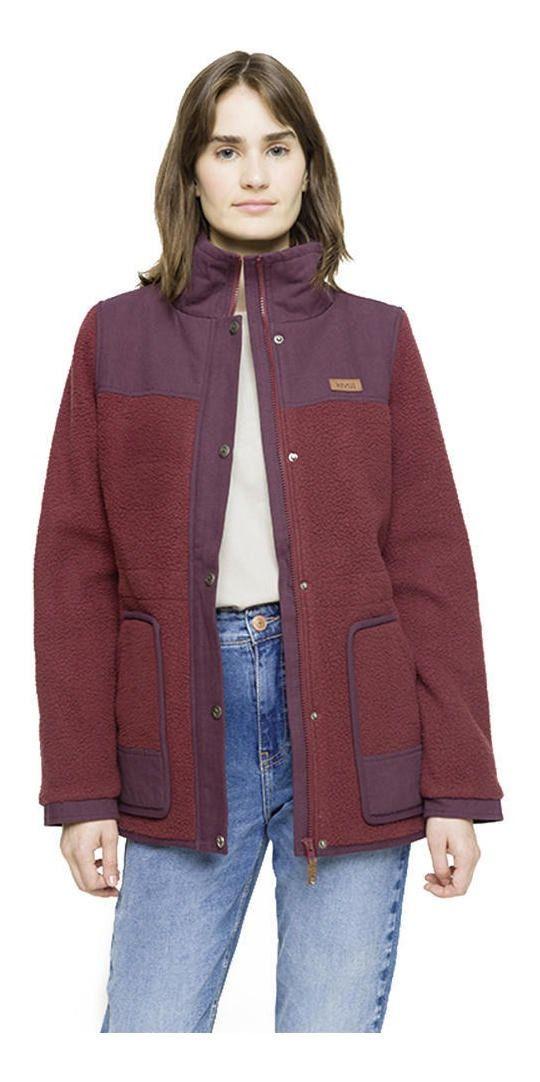 Chaqueta Kivül Mujer Flab Fleece Rojo-0
