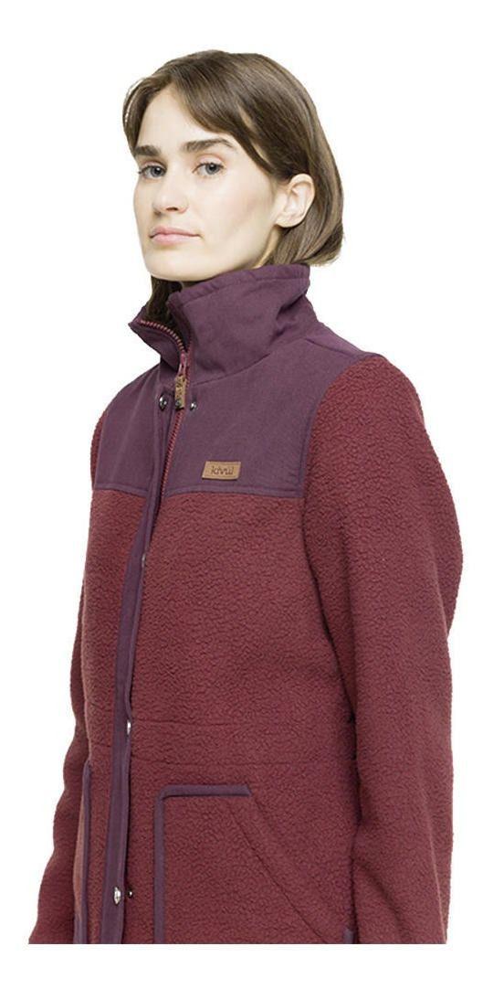 Chaqueta Kivül Mujer Flab Fleece Rojo-3