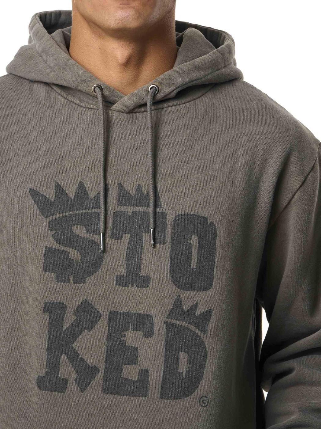 Polerón Stoked Hombre Logo Gris-4