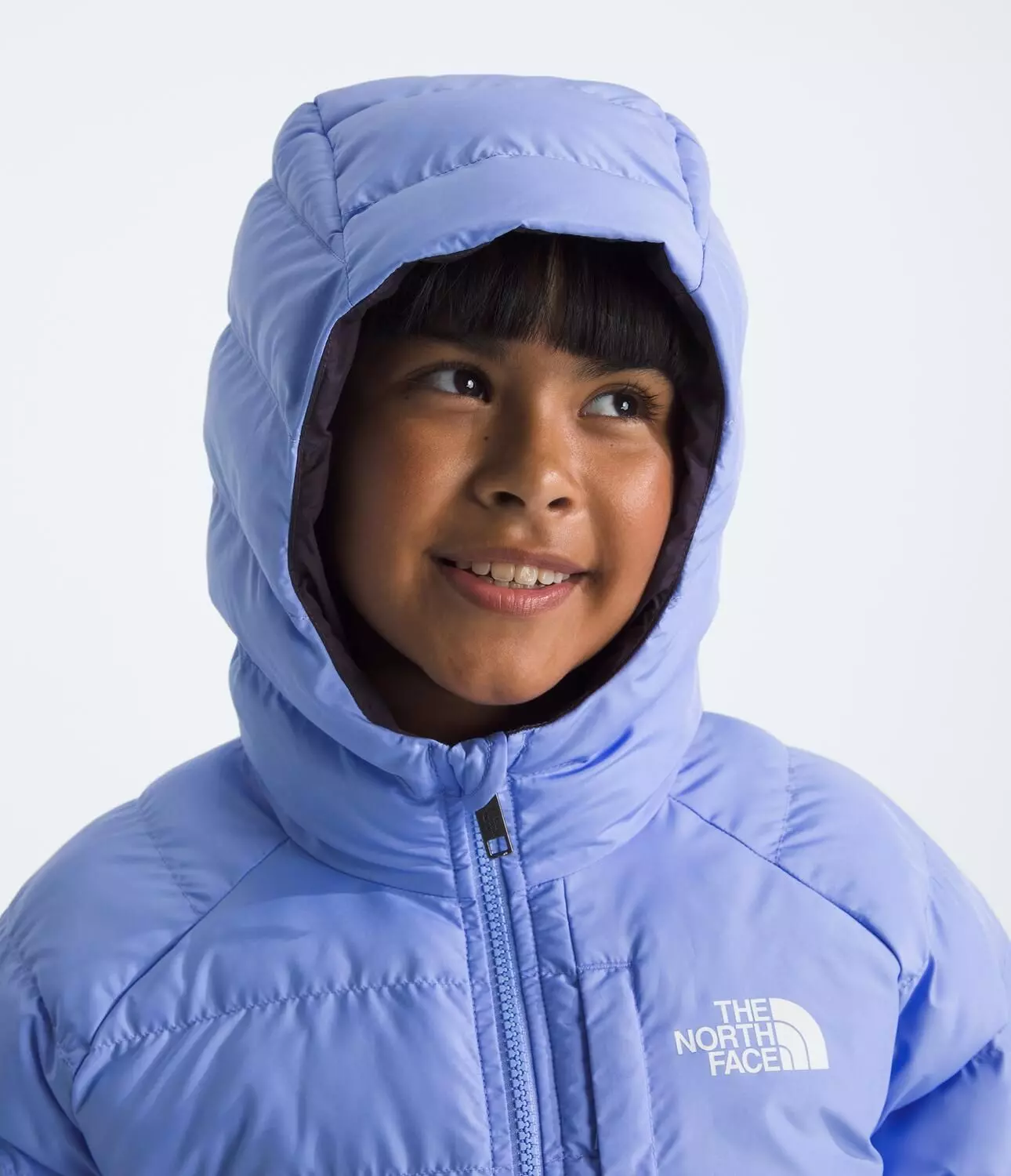 Chaqueta Reversible Perrito Hooded Jacket Niña Celeste-3