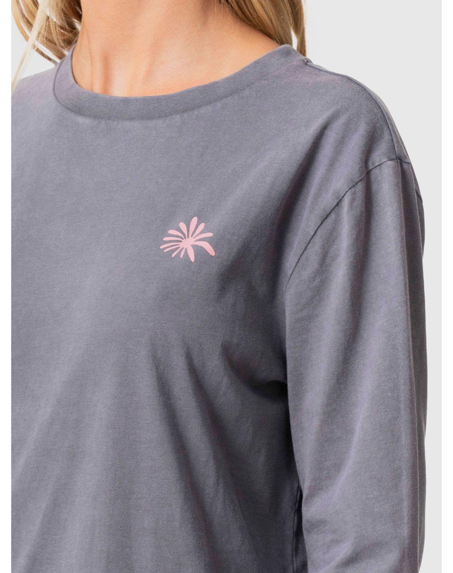Polera Stoked Mujer Clouds Ml Gris-3
