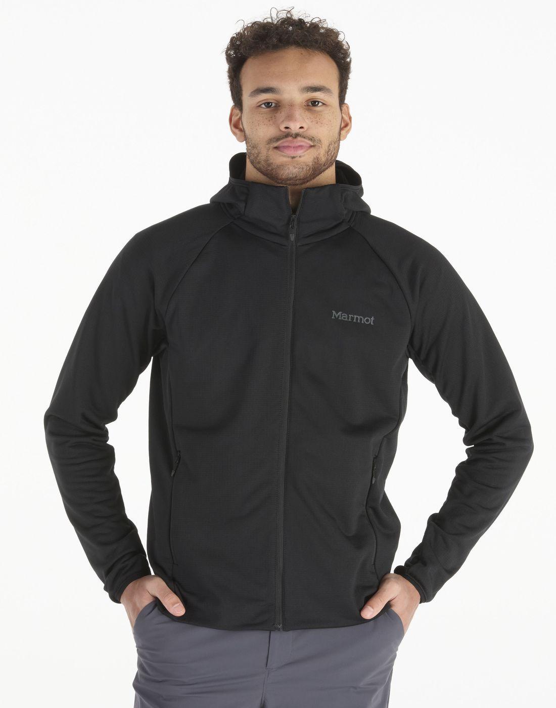 Polar Marmot Hombre Leconte Full Zip Hoody Negro-0
