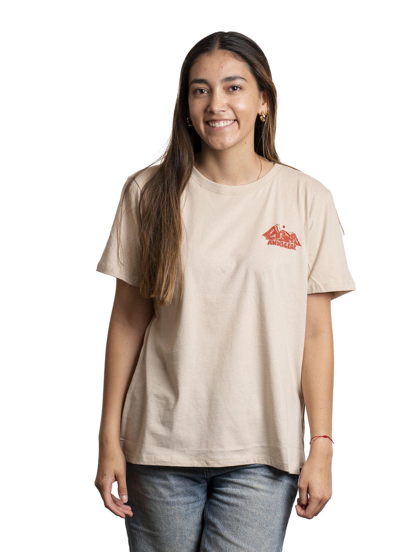 Polera Andesgear Mujer Cordillera A Mar Beige-0