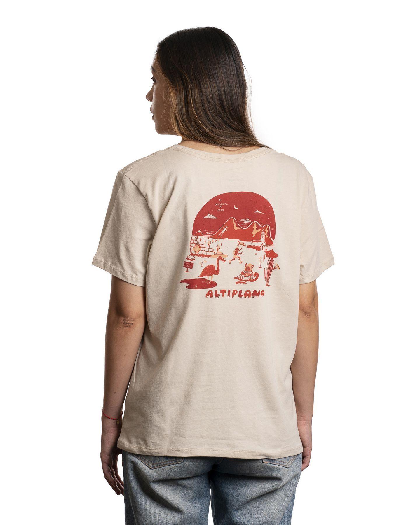 Polera Andesgear Mujer Cordillera A Mar Beige-1