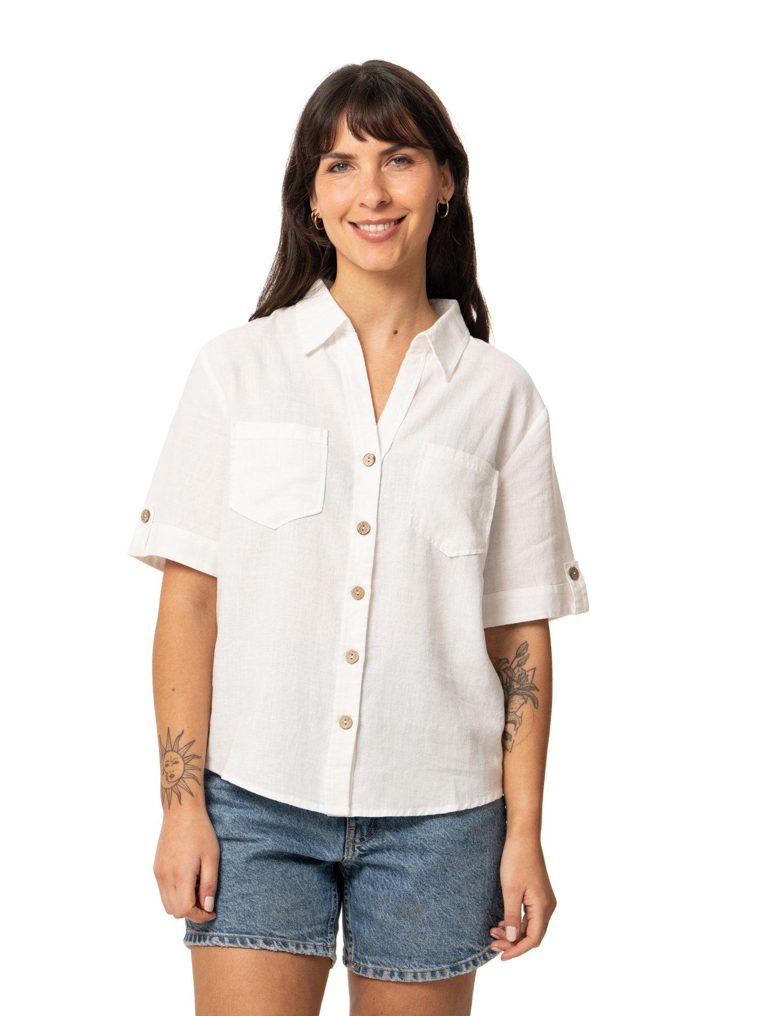 Blusa Kivül Mujer Arena Blanco-0
