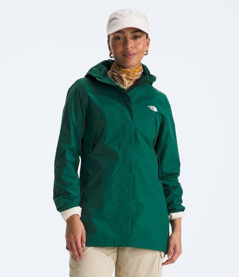 Chaqueta The North Face Mujer Impermeable Antora Parka Verde-0