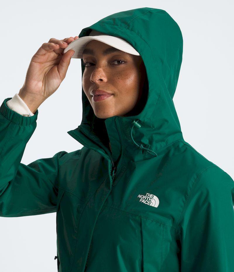 Chaqueta The North Face Mujer Impermeable Antora Parka Verde-3