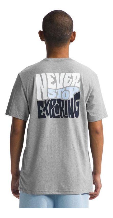 Polera The North Face Hombre S/s Brand Proud Gris-1