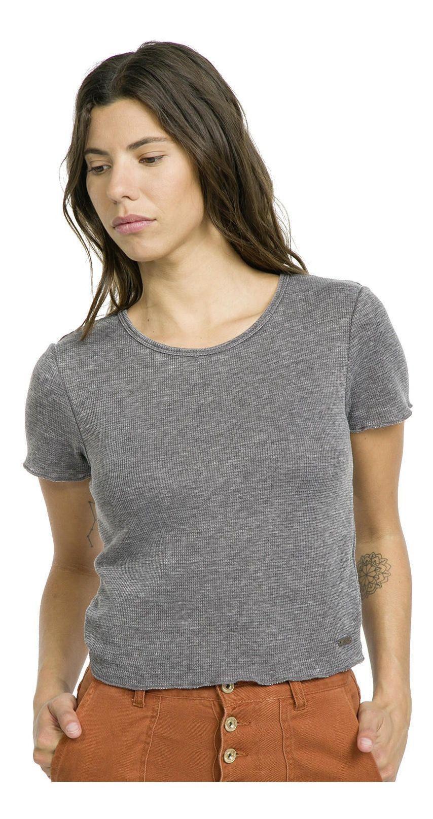 Polera Kivül Mujer Femenino Preti Lavada Gris-0