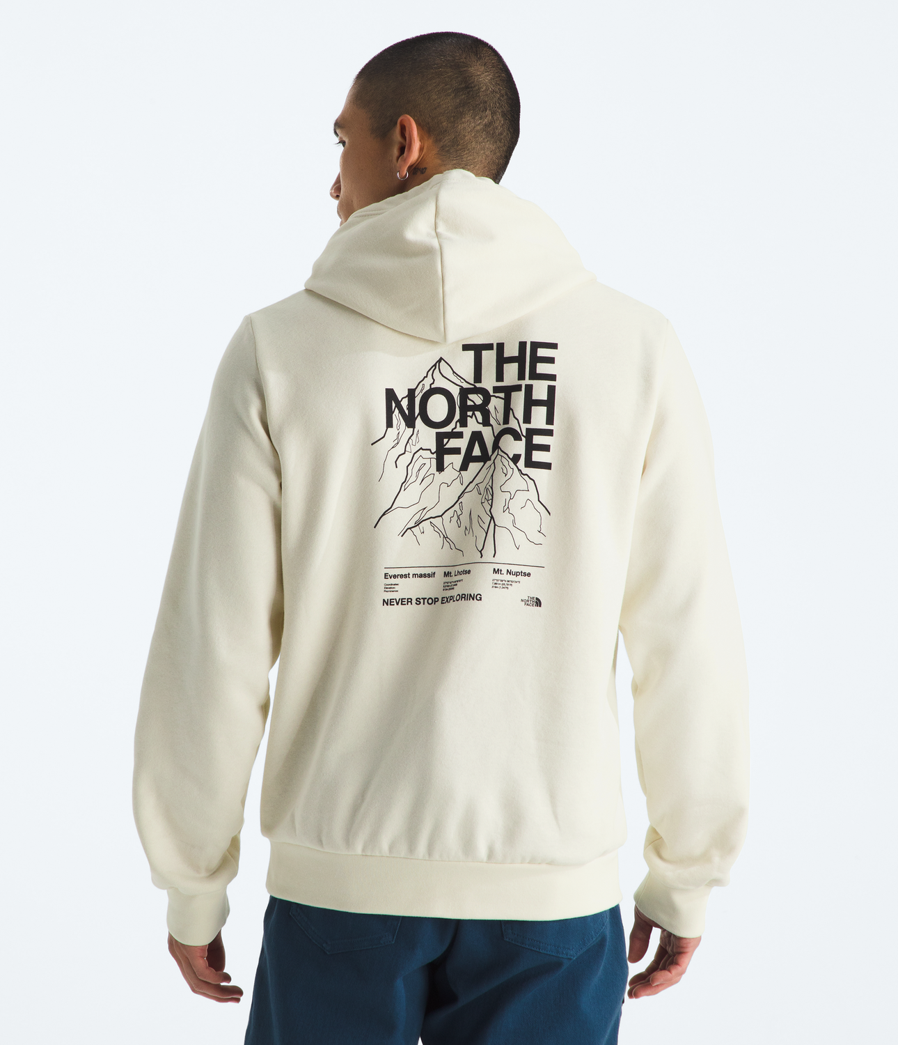 Poleron Evo Half Dome Mtn Hoodie- Graphic Hombre Blanco Invierno-1