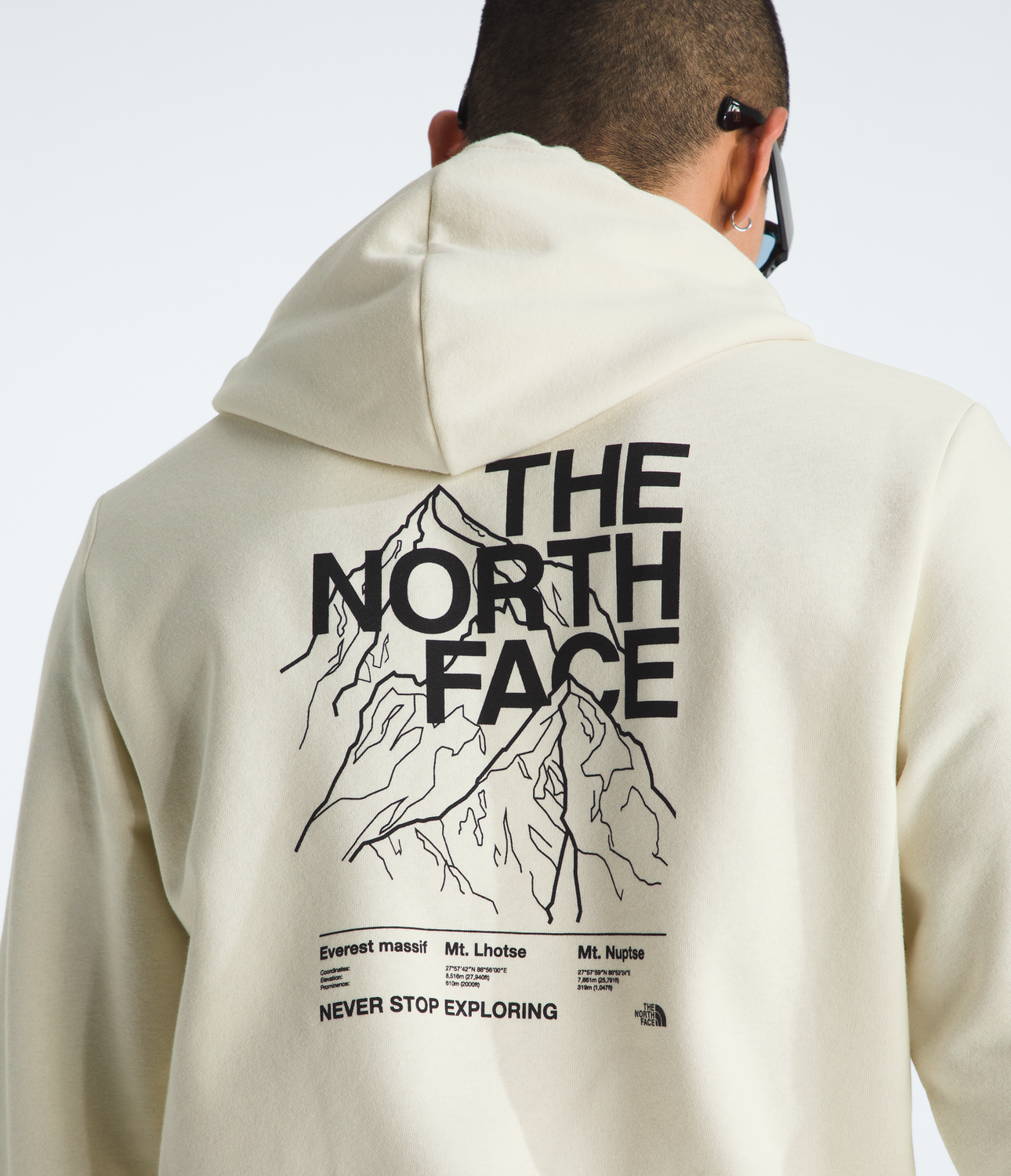 Poleron Evo Half Dome Mtn Hoodie- Graphic Hombre Blanco Invierno-2