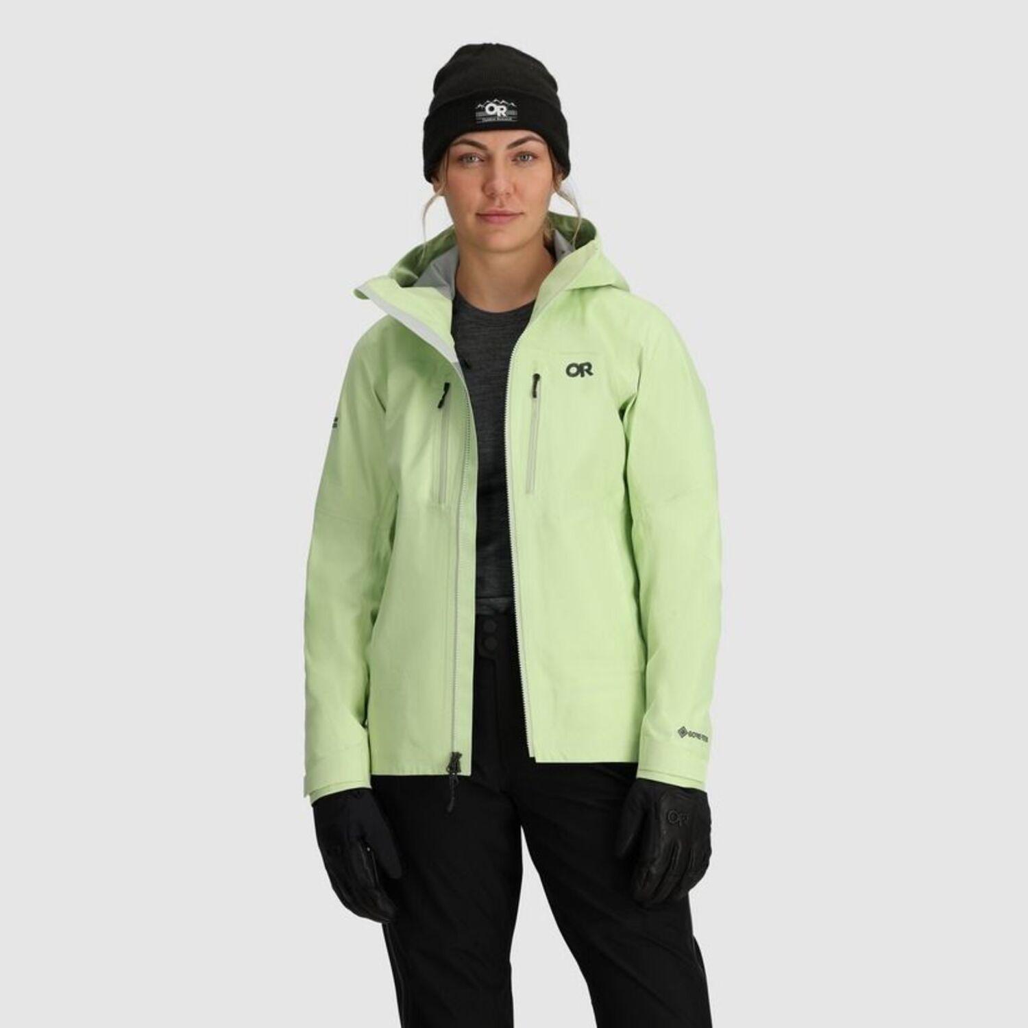 Chaqueta Outdoor Research Mujer Headwall GTX 3L Verde-3
