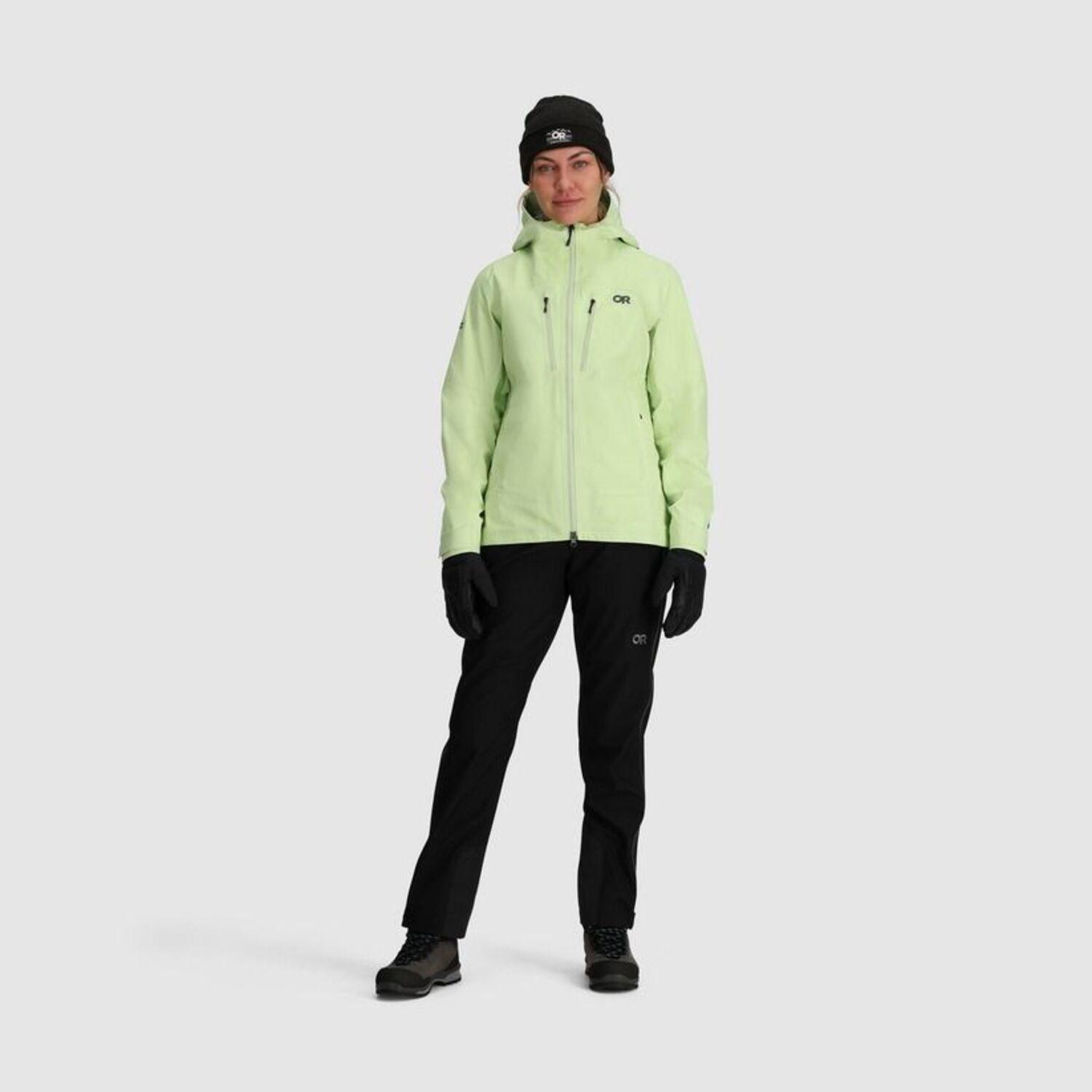 Chaqueta Outdoor Research Mujer Headwall GTX 3L Verde-4
