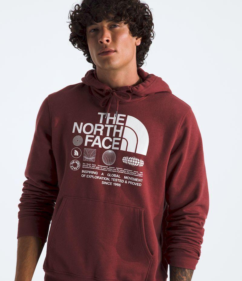 Poleron The North Face Hombre Immersed Outdoors Half Dome Hoodie Rojo-2