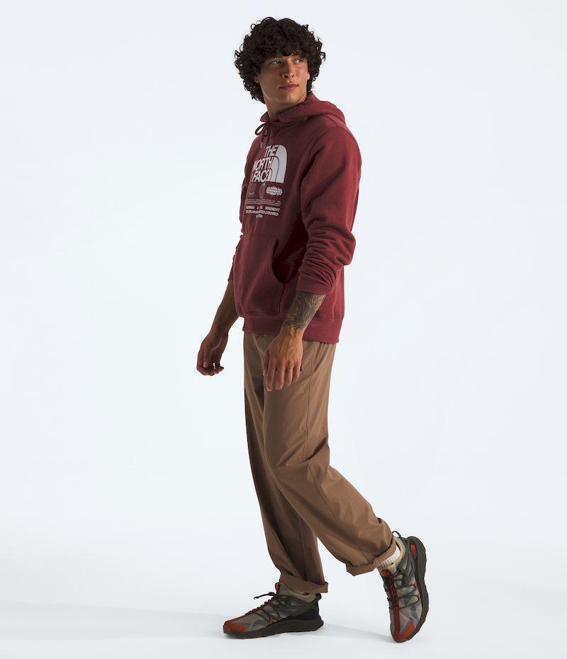 Poleron The North Face Hombre Immersed Outdoors Half Dome Hoodie Rojo-3