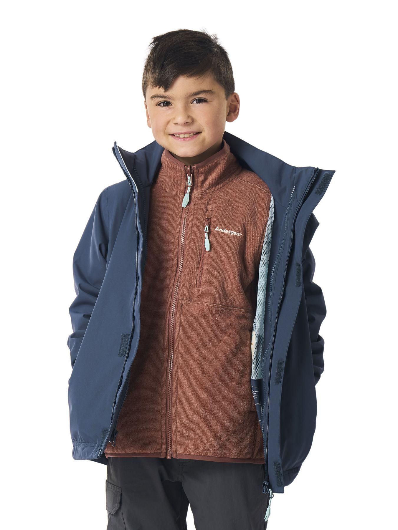 Chaquetas Andesgear Niño Cochamo Azul-3
