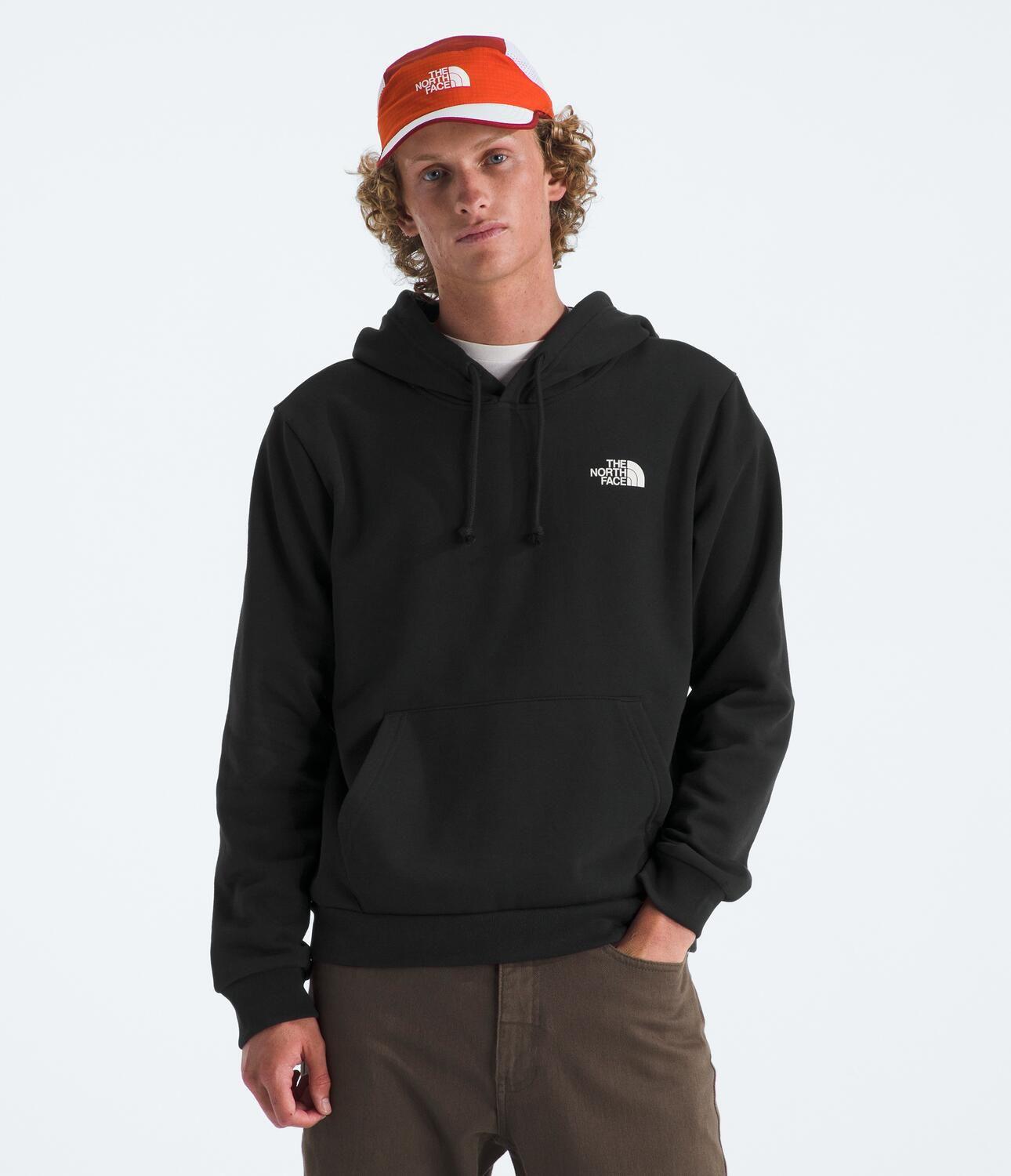 Poleron Mountain Scape Regular Hoodie Hombre Negro-2
