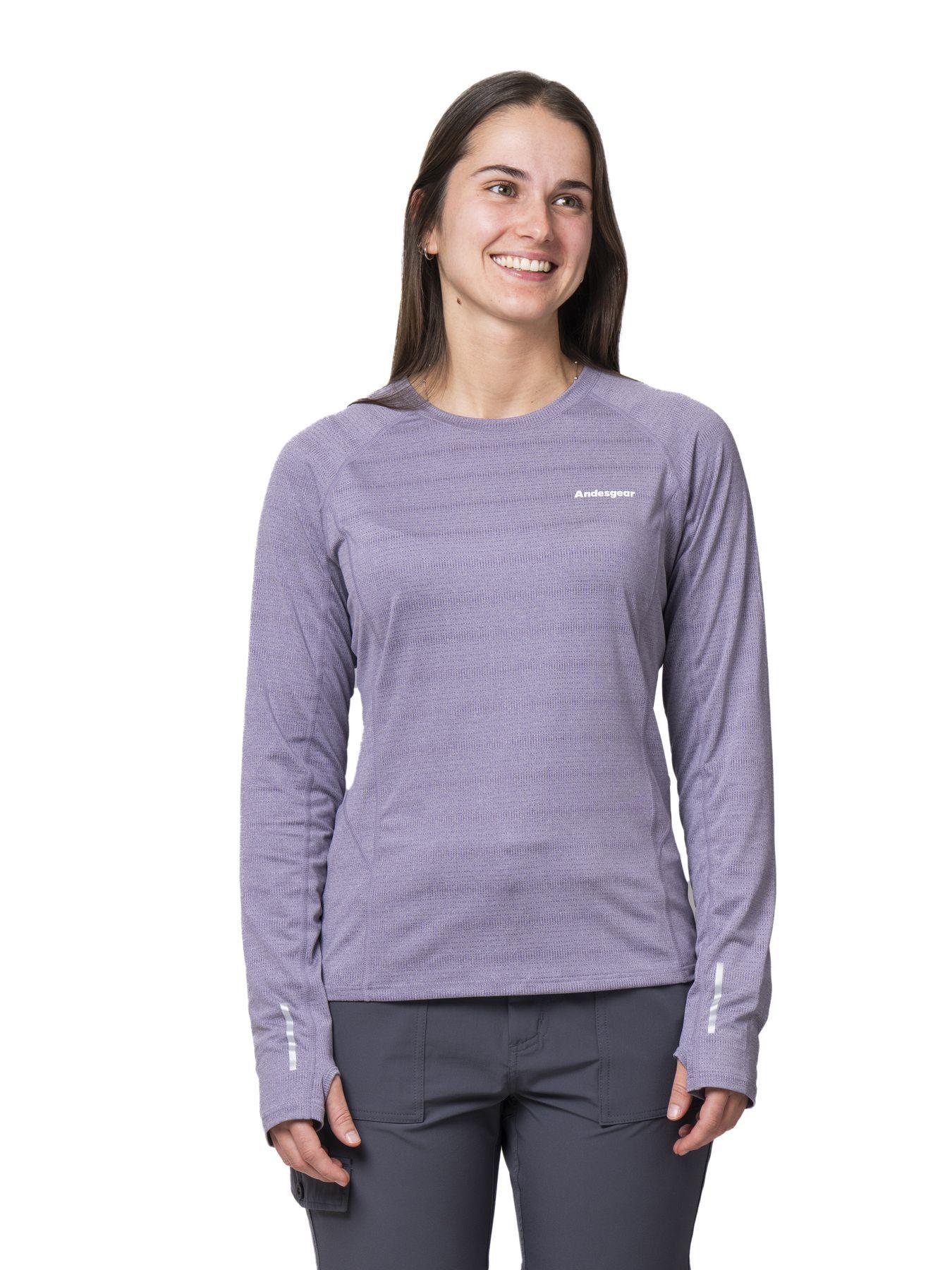 Polera Andesgear Mujer Vizcachas Morado-0