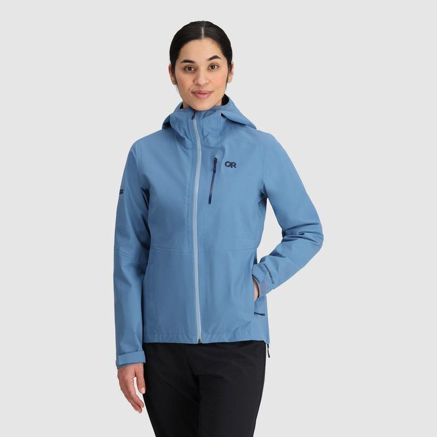 Chaqueta Outdoor Research Mujer Aspire 3L Rain Azul-0