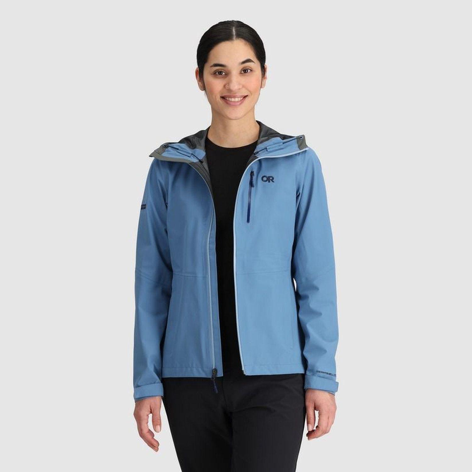 Chaqueta Outdoor Research Mujer Aspire 3L Rain Azul-3