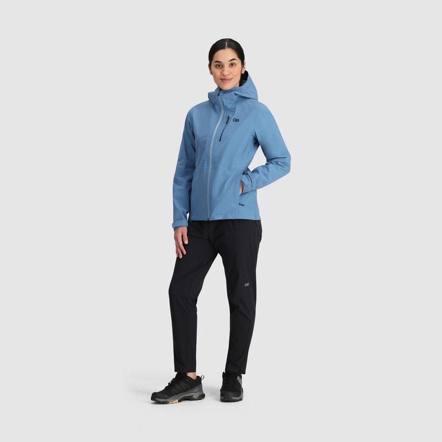 Chaqueta Outdoor Research Mujer Aspire 3L Rain Azul-4