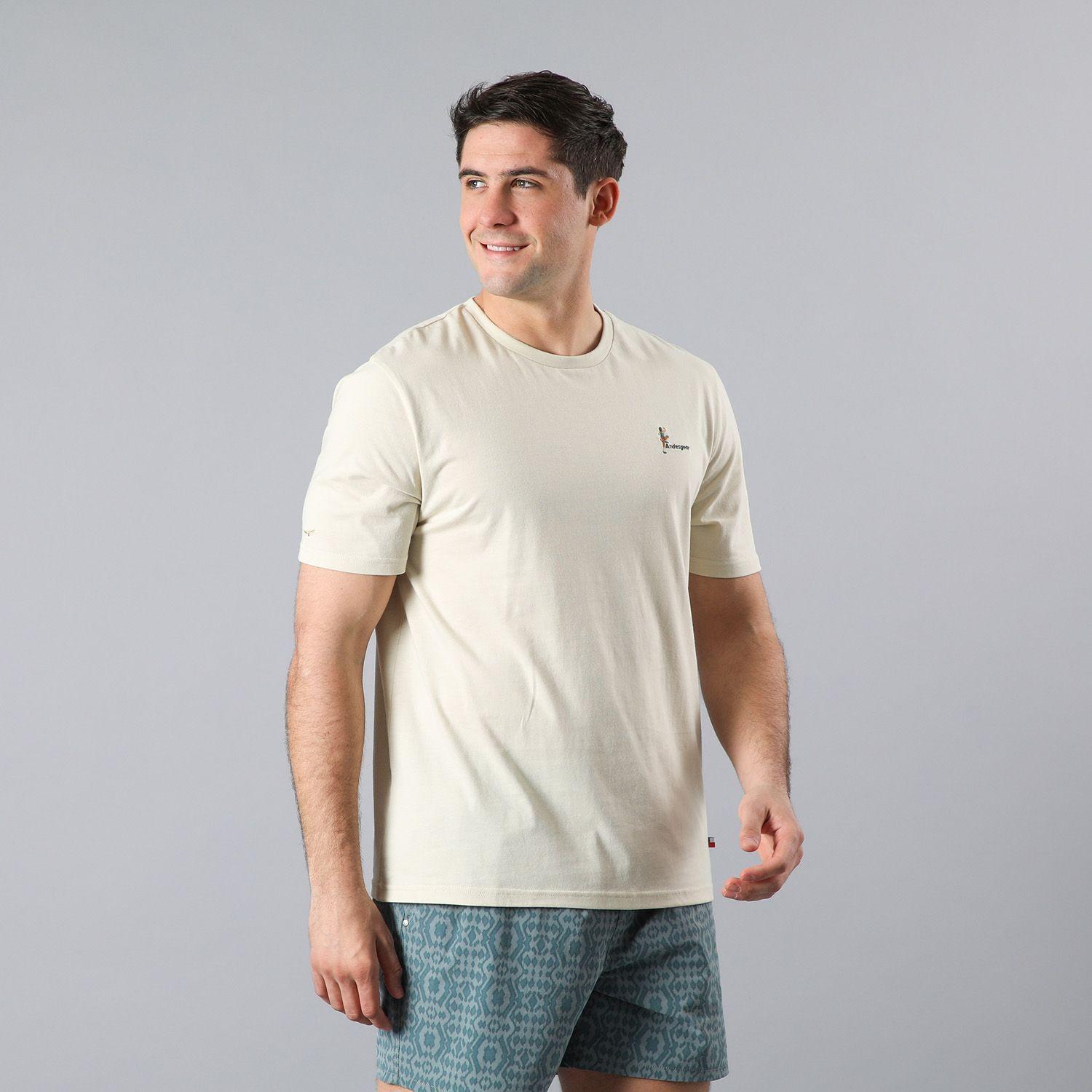 Polera Andesgear Hombre Icono Beige-0