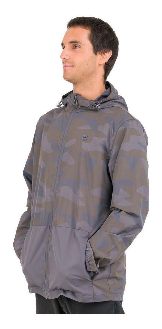 Chaqueta Kivül Hombre Cortaviento Mak Reciclada Gris-1