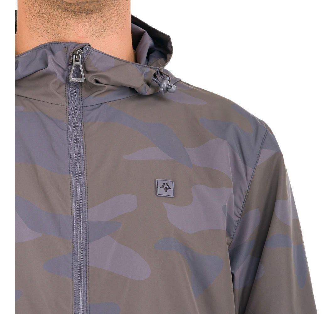 Chaqueta Kivül Hombre Cortaviento Mak Reciclada Gris-3