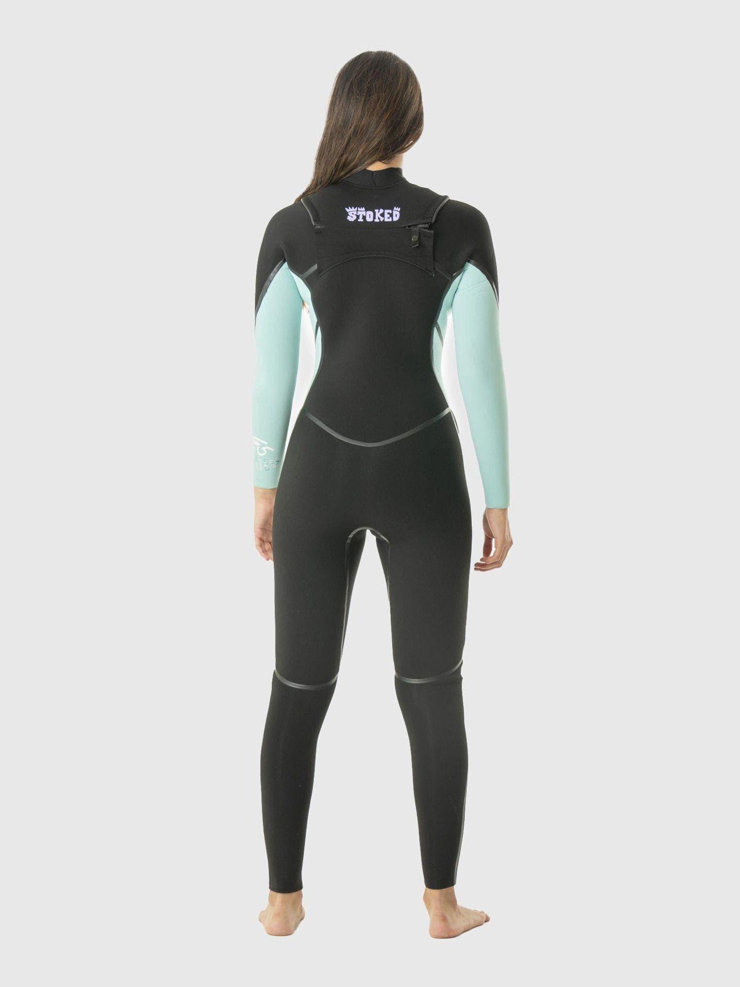 Traje Stoked Mujer De Agua G5 Wo 37716 Removable Hood Negro-2