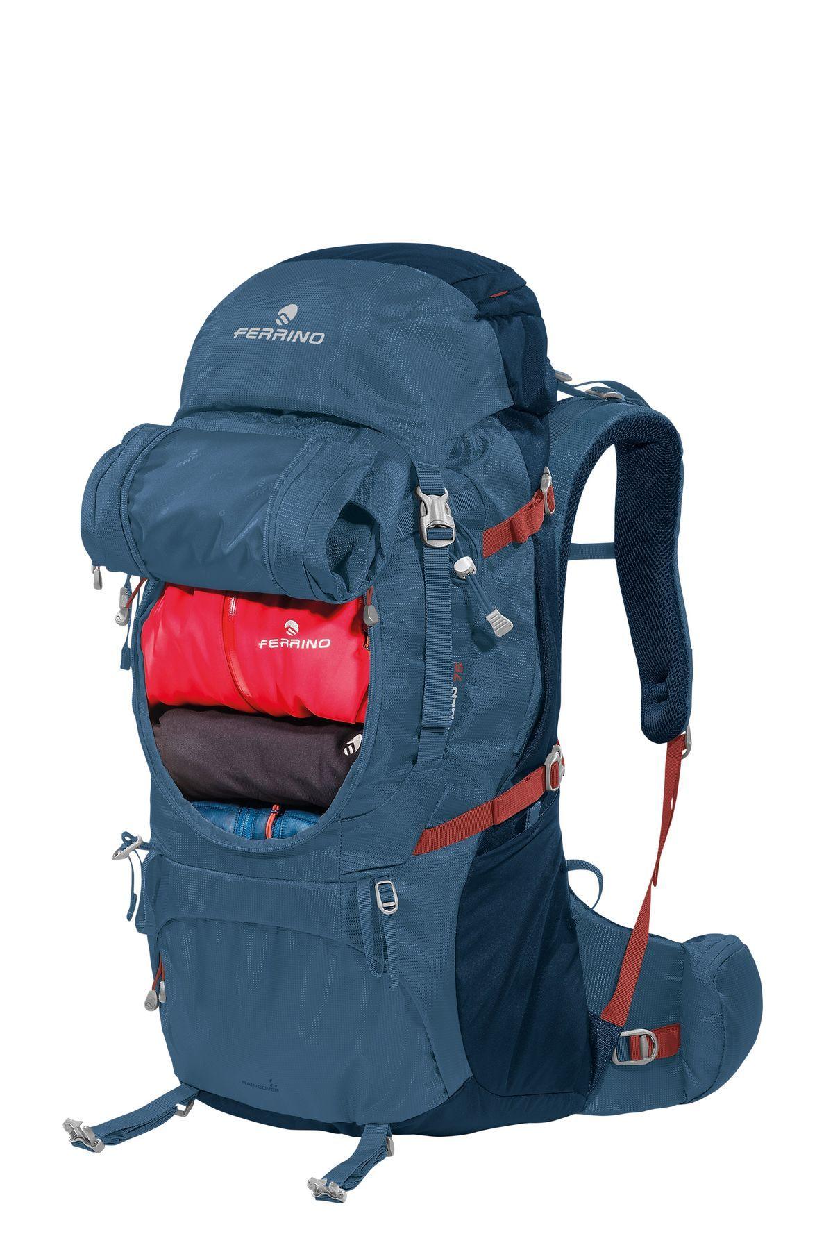 Mochila Ferrino Unisex Transalp-75 Azul.-1