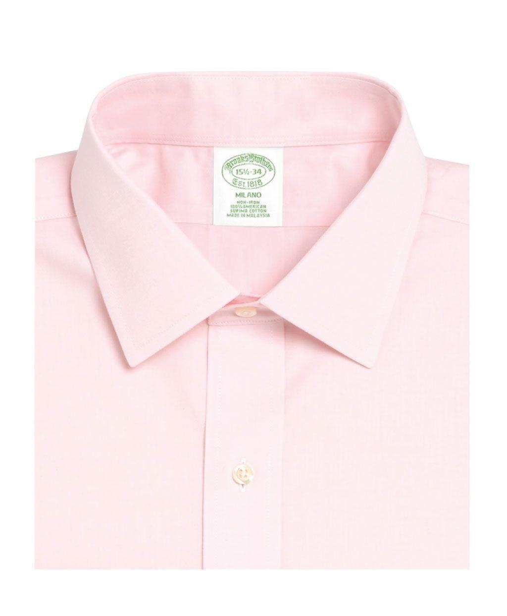 Camisas Milano Slim-Fit Non-Iron Rosado-1
