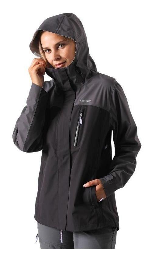Chaqueta Andesgear Mujer Impermeable Carelmapu AG001 Negro-0