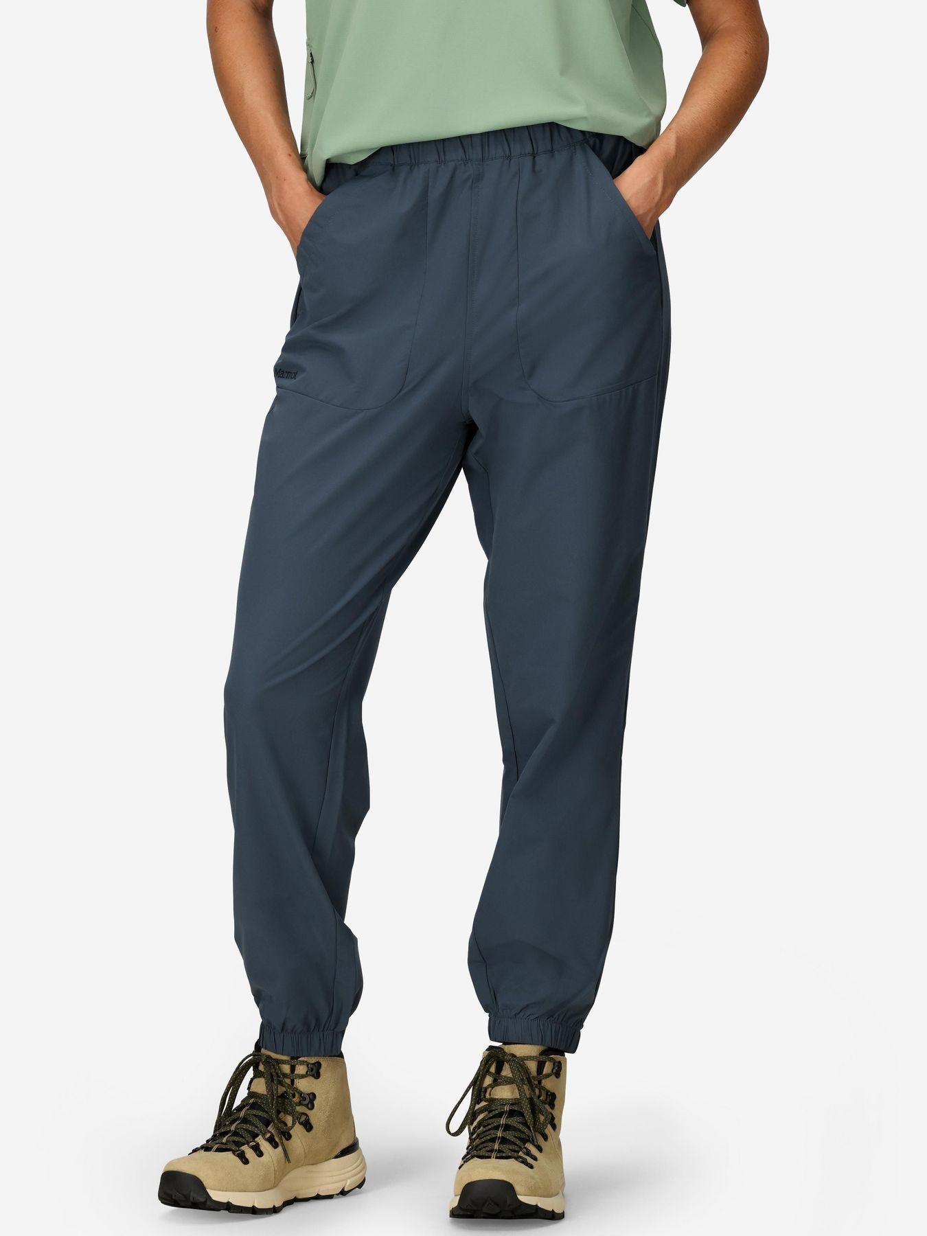 Pantalon Marmot Mujer Arex Upf40 Jogger Azul-0