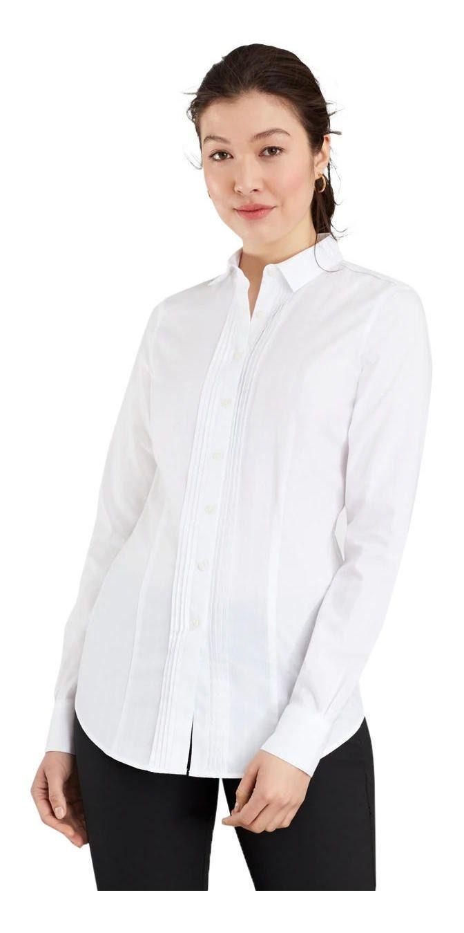 Blusa Brooks Brothers Mujer Tailored-fit Cotton Blanco-2