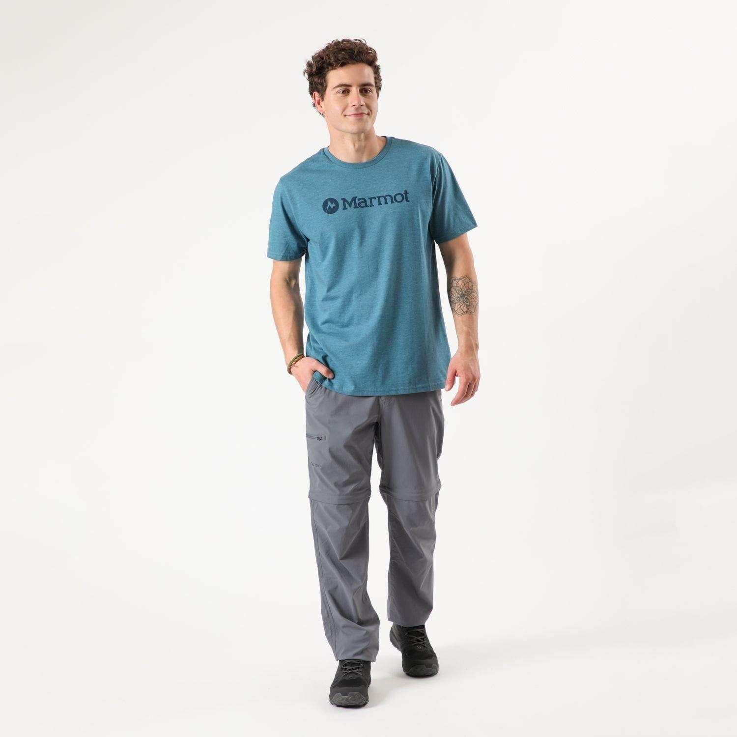 Polera Hombre Marmot Logo Tee Azul-2