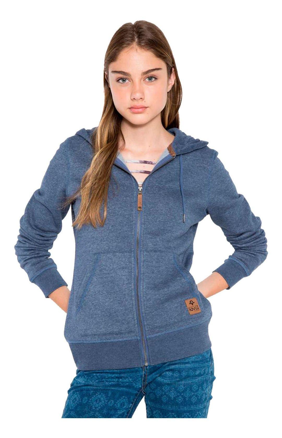 Poleron Kivül Mujer Klement Azul Azul-0