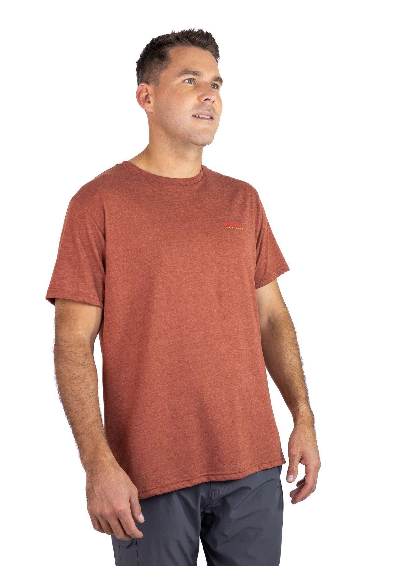 Polera Marmot Hombre For Life Chest Logo Tee Naranjo-4