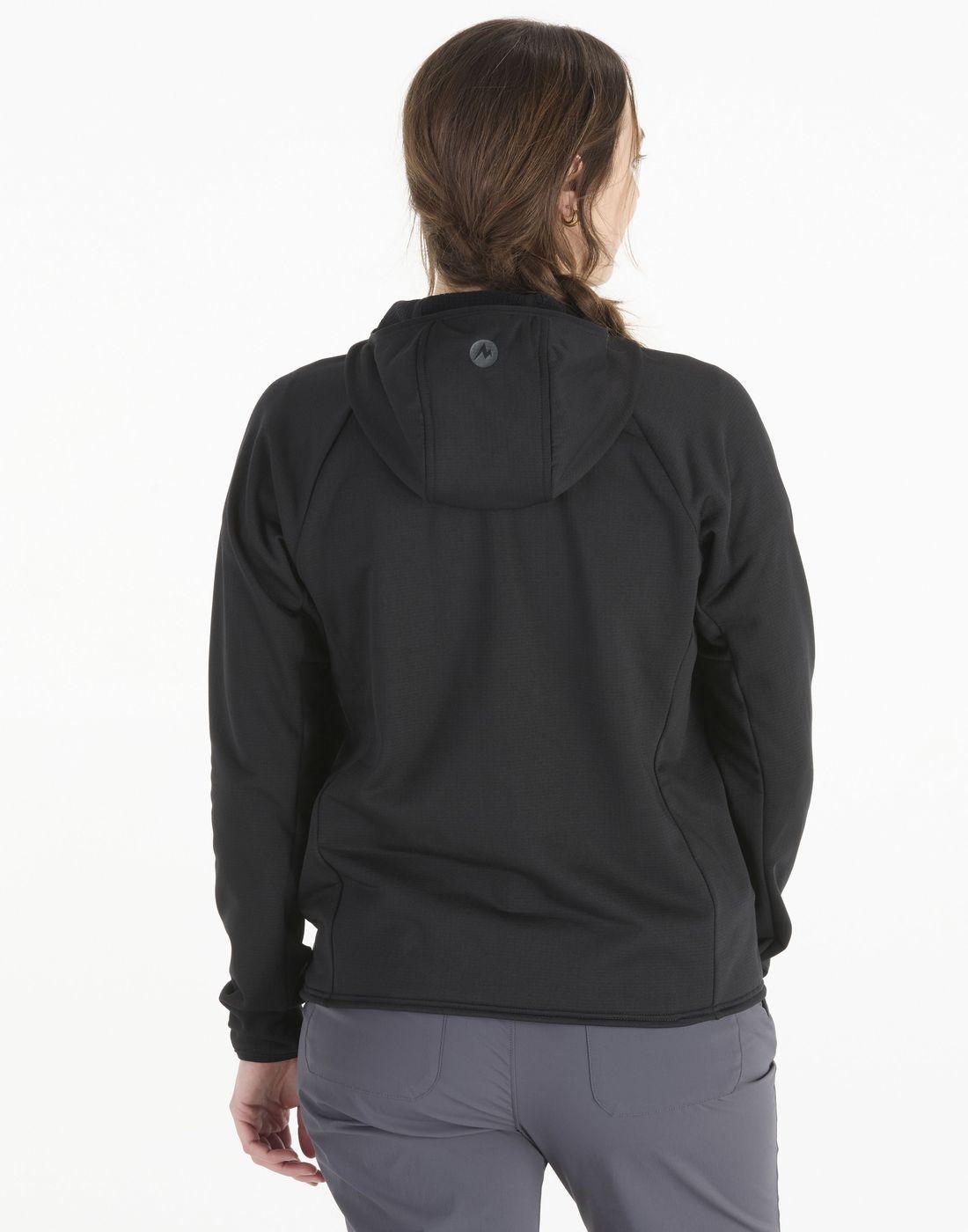 Polar Marmot Mujer W Leconte Fleece Hoody Negro-1