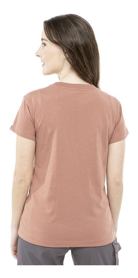 Polera Andesgear Mujer Mini Logo Durazno Naranjo-2
