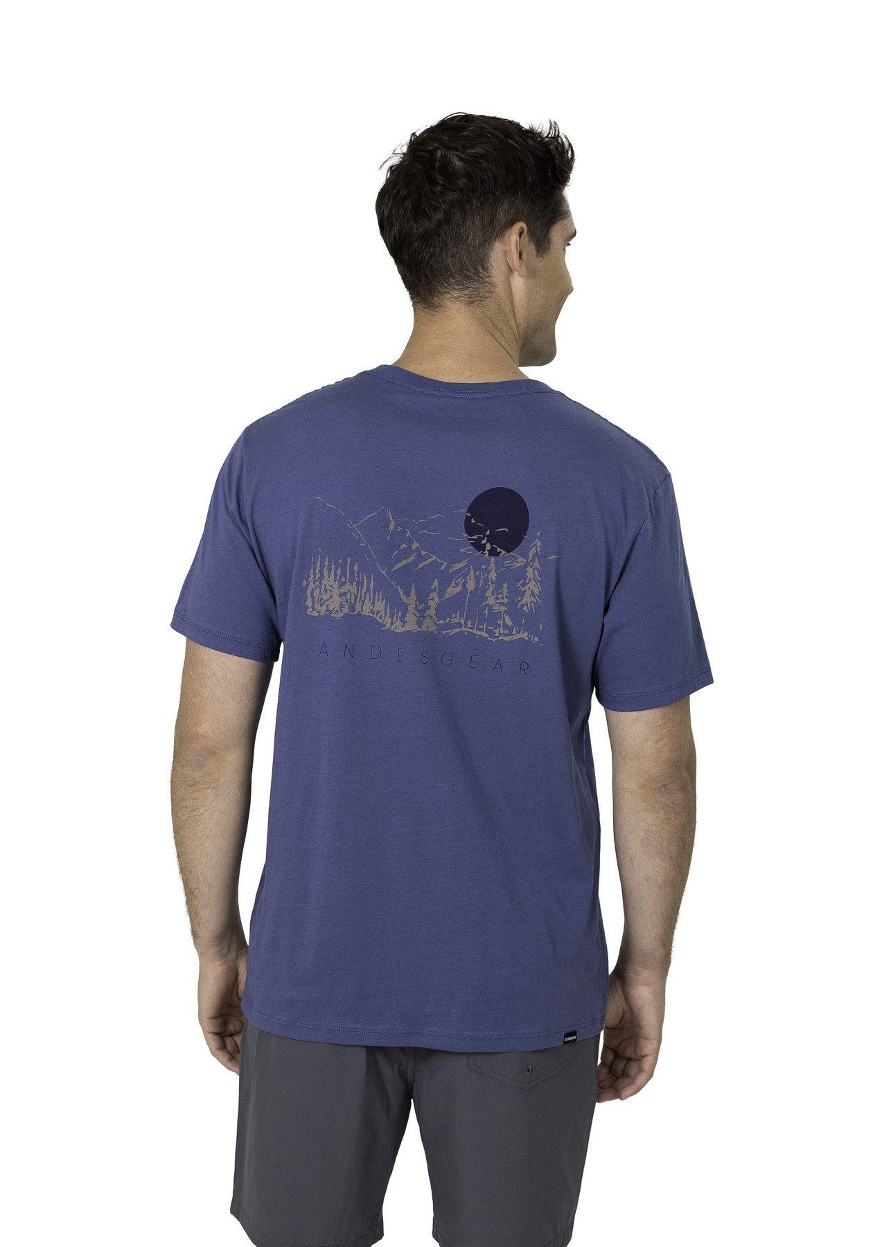 Polera Andesgear Hombre Paisaje Azul-2